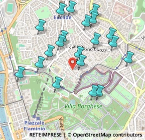 Mappa Via Carlo Linneo, 00197 Roma RM, Italia (0.536)