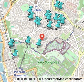 Mappa Via Giuseppe Mangili, 00197 Roma RM, Italia (0.5665)