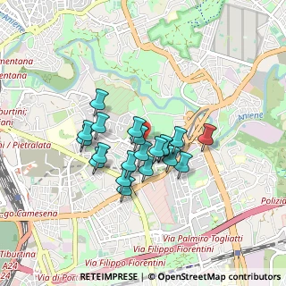 Mappa Via Castel Paterno, 00158 Roma RM, Italia (0.676)