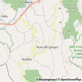 Mappa Roio del Sangro