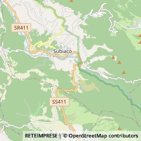 Mappa Subiaco