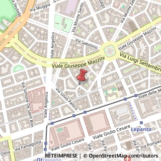 Mappa Via Antonio Baiamonti,  10, 00195 Roma, Roma (Lazio)