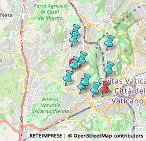 Mappa Via Colle dei Pini, 00167 Roma RM, Italia (1.40364)
