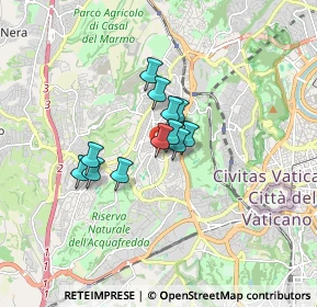 Mappa Via Colle dei Pini, 00167 Roma RM, Italia (1.10333)