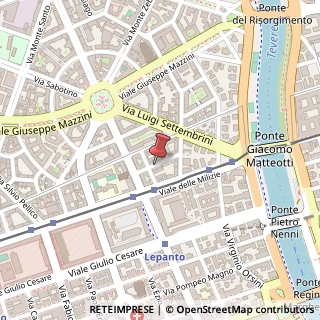 Mappa Via Federico Confalonieri, 1, 00195 Roma, Roma (Lazio)