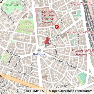 Mappa Piazza Bologna, 1, 00162 Roma, Roma (Lazio)
