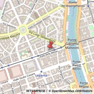 Mappa Viale delle Milizie,  12, 00192 Roma, Roma (Lazio)