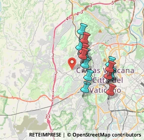 Mappa Via Dolcedo, 00168 Roma RM, Italia (3.07467)