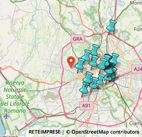 Mappa Via Dolcedo, 00168 Roma RM, Italia (7.3075)