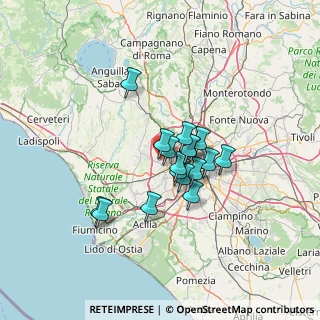 Mappa Via Dolcedo, 00168 Roma RM, Italia (9.96235)