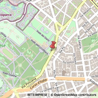 Mappa Via Pinciana, 10, 00197 Roma, Roma (Lazio)