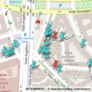 Mappa Via Giunio Bazzoni, 00195 Roma RM, Italia (0.04167)