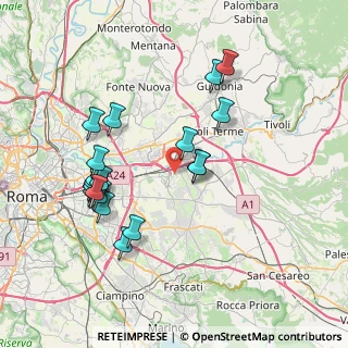 Mappa Via Ripabottoni, 00132 Roma RM, Italia (8.0855)
