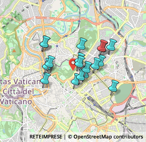 Mappa Viale dell'Uccelliera, 00197 Roma RM, Italia (1.37222)