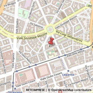 Mappa Via Antonio Mordini, 14, 00195 Roma, Roma (Lazio)
