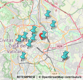 Mappa Via di Villa Torlonia, 00161 Roma RM, Italia (3.70545)