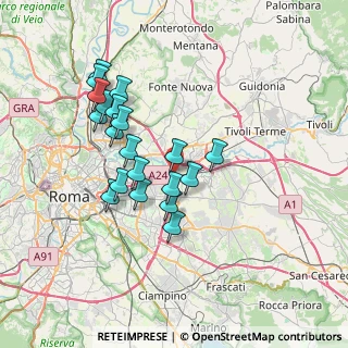 Mappa E80, 00155 Roma RM, Italia (6.8735)
