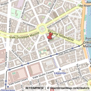 Mappa Via Giuseppe Ferrari, 10, 195 Roma, Roma (Lazio)