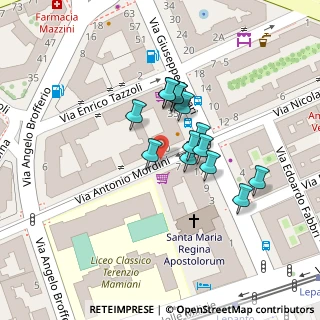 Mappa Via Antonio Mordini, 00195 Roma RM, Italia (0.01429)