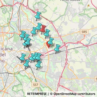 Mappa Via Camillo Corsanego, 00155 Roma RM, Italia (3.91278)