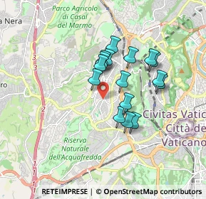 Mappa Pasquale Secondo- Clemente Undicesimo, 00168 Roma RM, Italia (1.42688)