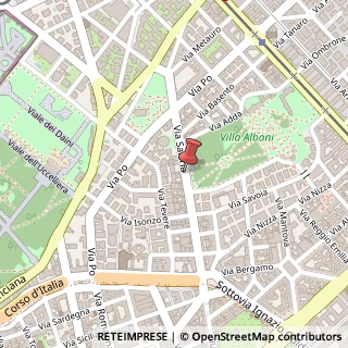 Mappa Via Salaria,  105, 00198 Roma, Roma (Lazio)