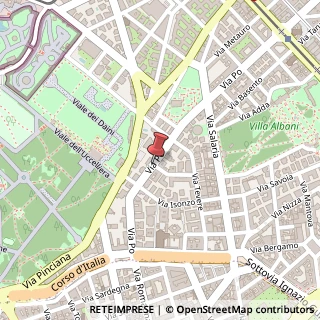 Mappa Via Po,  22, 00198 Roma, Roma (Lazio)