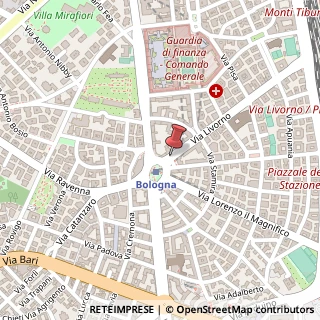 Mappa Via Livorno, 2B/2C, 00162 Roma, Roma (Lazio)