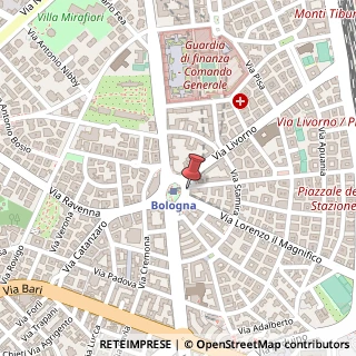 Mappa Piazza Bologna, 1/Bis, 00162 Roma, Roma (Lazio)