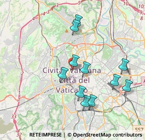 Mappa Via baldo degli ubaldi, 00195 Roma RM, Italia (3.88545)