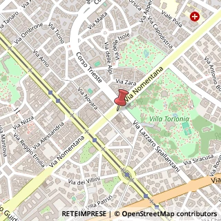Mappa Via Nomentana, 60, 00161 Roma, Roma (Lazio)