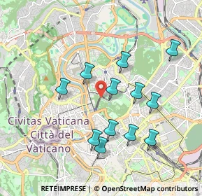 Mappa Via Omero, 00197 Roma RM, Italia (1.8725)
