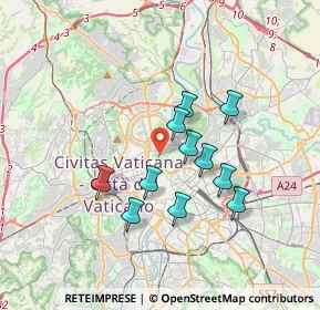 Mappa Via Omero, 00197 Roma RM, Italia (3.04455)