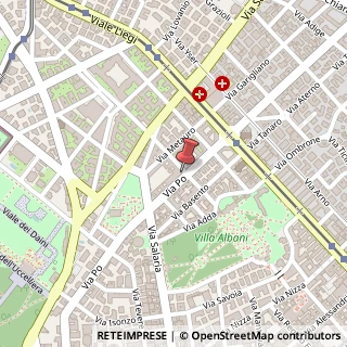 Mappa Via Po, 39, 00198 Roma, Roma (Lazio)