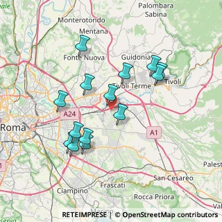 Mappa Via Guglionesi, 00132 Roma RM, Italia (7.34857)