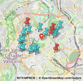 Mappa Piazzale del Giardino Zoologico, 00197 Roma RM, Italia (1.61278)