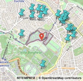 Mappa Piazzale del Giardino Zoologico, 00197 Roma RM, Italia (0.6635)