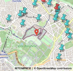 Mappa Piazzale del Giardino Zoologico, 00197 Roma RM, Italia (0.7655)