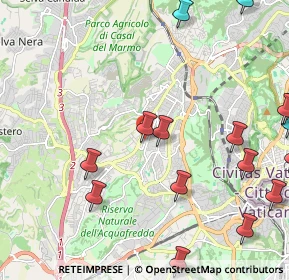 Mappa Via Tommaso Bernetti, 00168 Roma RM, Italia (3.0525)