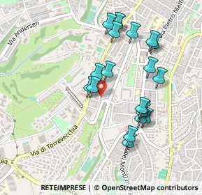 Mappa Via Tommaso Bernetti, 00168 Roma RM, Italia (0.485)