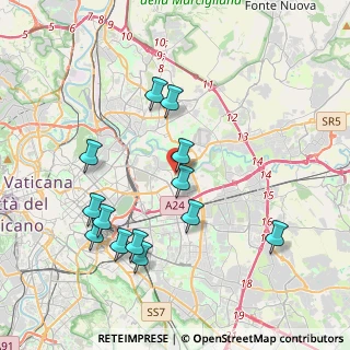 Mappa Via Ludovico Pasini, 00158 Roma RM, Italia (4.22077)