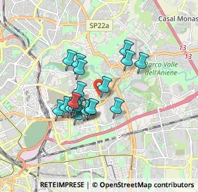 Mappa Via Luigi Bellardi, 00158 Roma RM, Italia (1.3715)