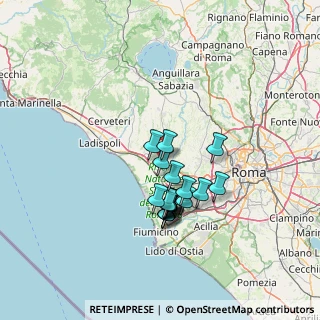 Mappa Km. 24.150 RM 00054, 00050 Fiumicino RM, Italia (11.8505)