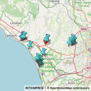 Mappa Via aurelia km 24.150, 00054 Fiumicino RM, Italia (8.141)