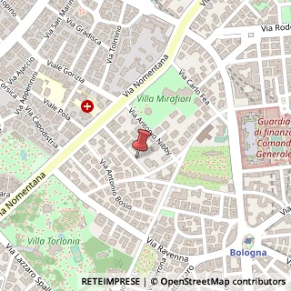 Mappa Via Giuseppe Antonio Guattani, 17, 00161 Roma, Roma (Lazio)