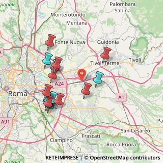 Mappa Via Luigi Crocco, 00132 Roma RM, Italia (8.11375)