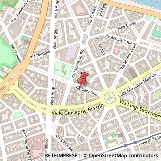 Mappa Via Sabotino, 14, 00195 Roma, Roma (Lazio)