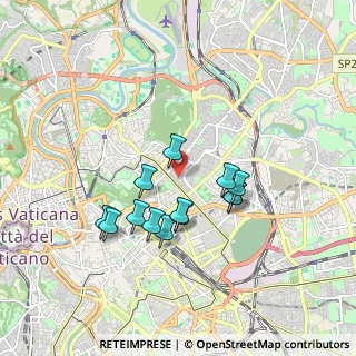 Mappa Via Levico, 00198 Roma RM, Italia (1.61077)