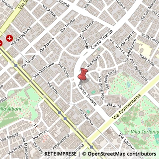 Mappa Corso Trieste, 36/A, 00198 Roma, Roma (Lazio)