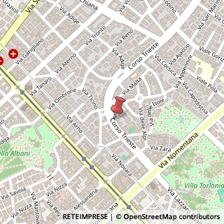 Mappa Corso Trieste, 36, 00198 Roma, Roma (Lazio)